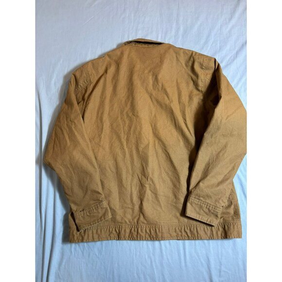 Wrangler Workwear Men's Size M (38-40) Zip Front Mesh Lined Jacket Tan Brown - Picture 2 of 7